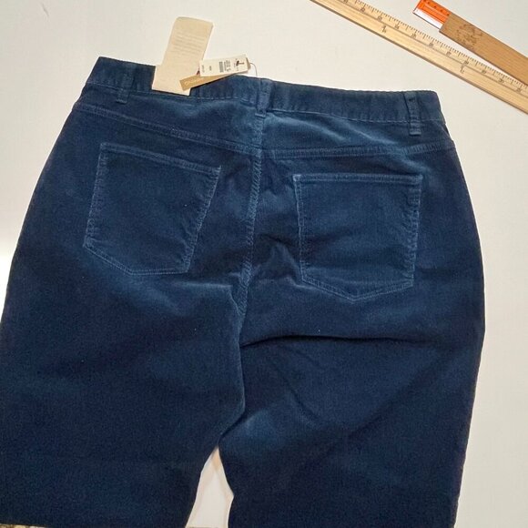 Talbots Curvy Fit Blue Bootcut Corduroy Pants Plus Size 16W - Picture 3 of 8